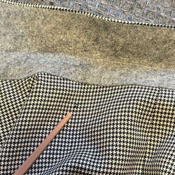 Jos A Bank Blazer 52R Men’s 100% Wool Black White Houndstooth Sport Coat 2 Btn - Picture 10 of 11